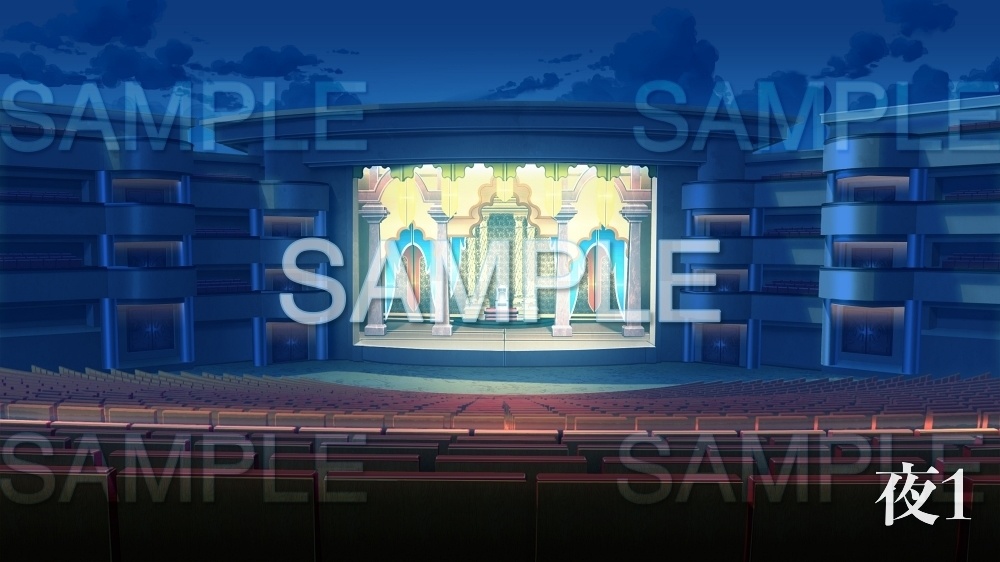 【背景素材】ショー/ステージ (レジャー・公共施設編part02-ACamu004)