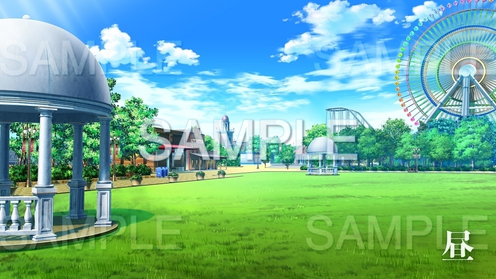 背景素材 テーマパーク 遊園地 レジャー 公共施設編part02 Acamu005 背景専門店みにくる Booth