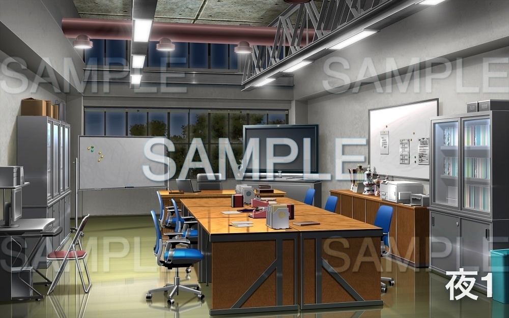 【背景素材】教室/部室 (学園編part05-oldschoolin10)