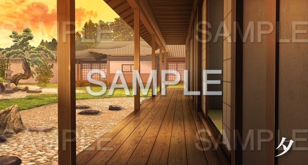 【背景素材】日本家屋/縁側(江戸編part01-edo02)