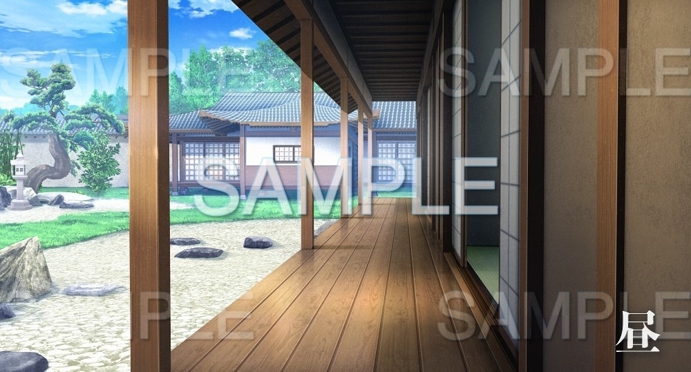 背景素材 日本家屋 縁側 江戸編part01 Edo02 背景専門店みにくる Booth