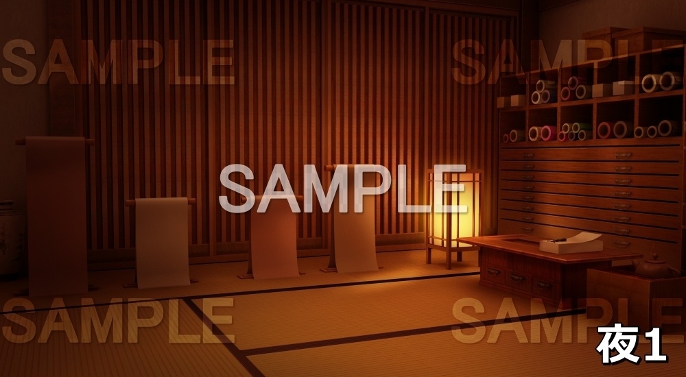 【背景素材】和服/呉服屋(江戸編part01-edo03)