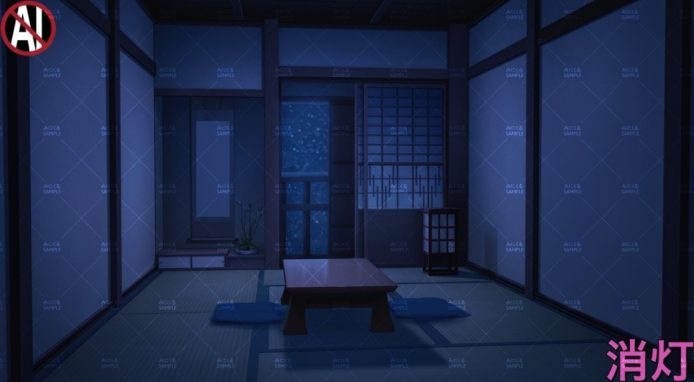 【背景素材】宿(江戸編part01-edo05)雪ver.追加