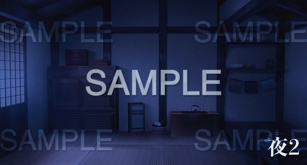 【背景素材】長屋内(江戸編part01-edo08)