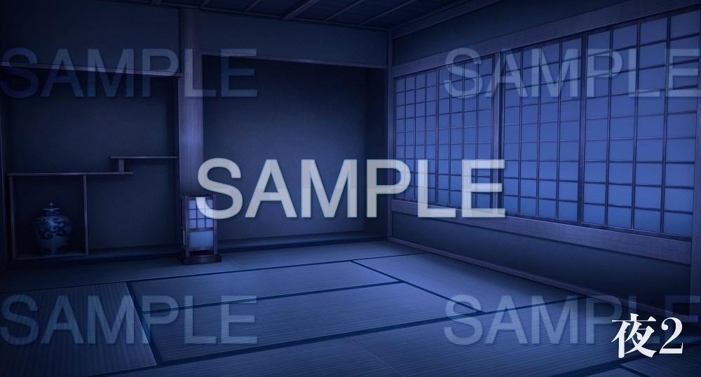 【背景素材】武家屋敷の部屋/和室(江戸編part01-edo11)