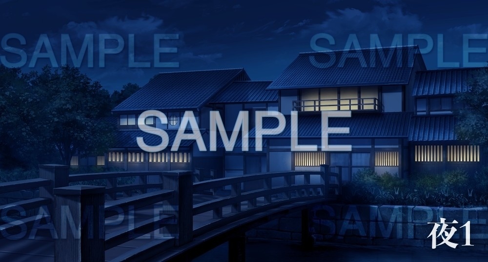 【背景素材】江戸の町/街並み②(江戸編part01-edo13)雪ver.追加