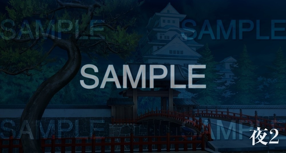 【背景素材】日本の城/橋(江戸編part01-edo16)雪ver.追加