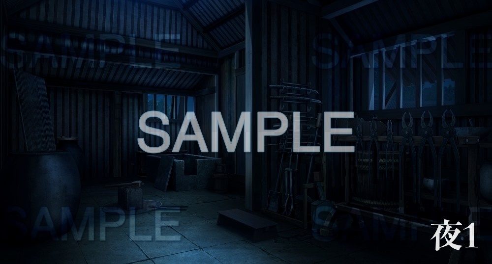 【背景素材】刀鍛冶/鍛冶屋(江戸編part01-edo18)