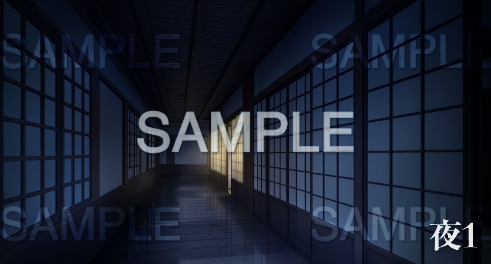 【背景素材】武家屋敷廊下(江戸編part01-edo21)