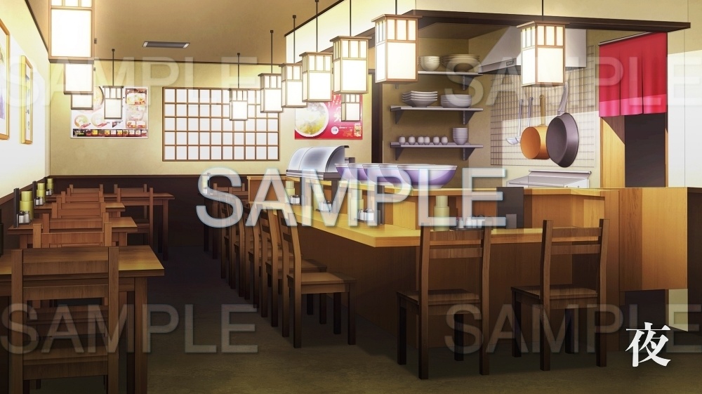 【背景素材】定食屋/店(日常編part11-twniti003)