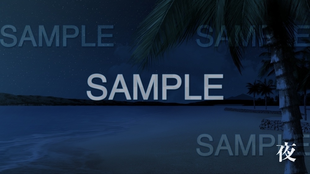 【背景素材】ビーチ/海/パラソル無し(自然編part1+α-twsea001_b)