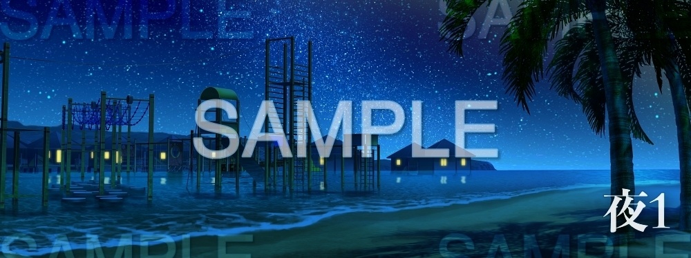 【背景素材】プール・ビーチ/アスレチック(レジャー・公共施設編part3-twamu002)