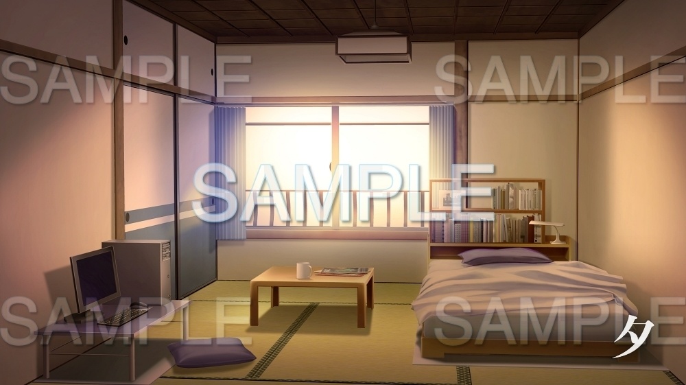 【背景素材】部屋/一人暮らし(日常編part10-twroom005)