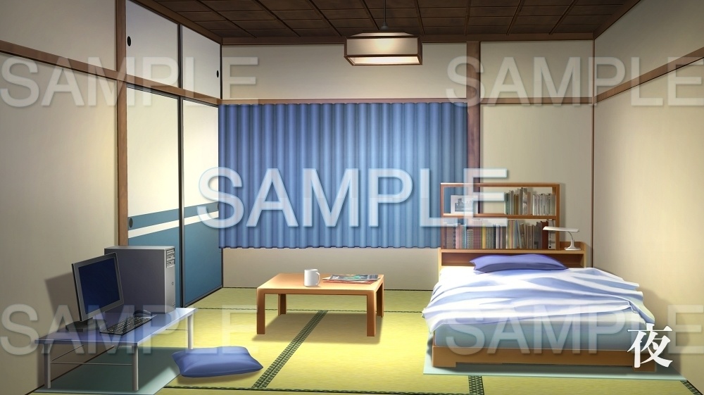 【背景素材】部屋/一人暮らし(日常編part10-twroom005)