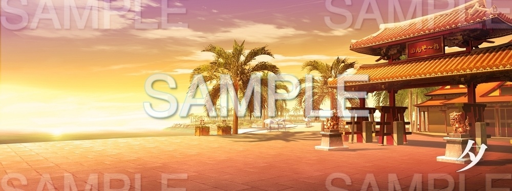 【背景素材】沖縄/琉球/観光リゾート(レジャー・公共施設編part3-twamu004)