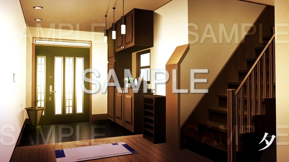 【背景素材】家/玄関(日常編part10-twhouse002)