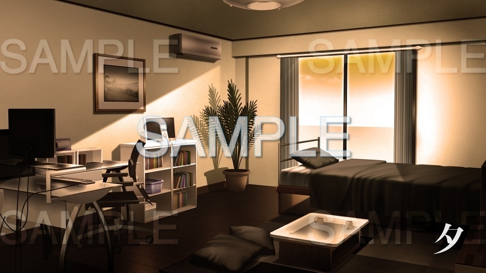 【背景素材】家/オシャレな部屋(日常編part10-twhouse003)