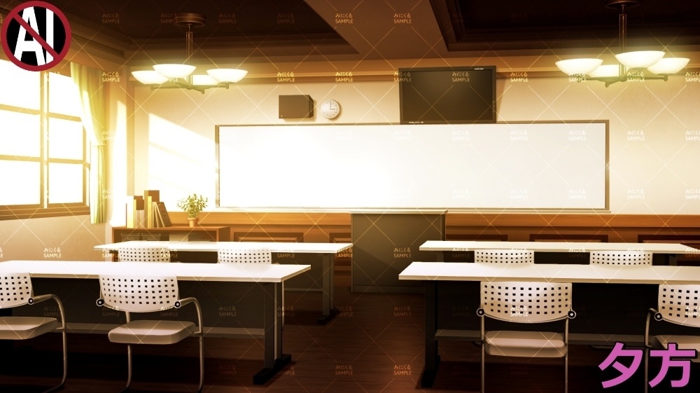 【背景素材】小会議室 (学園編part09-twschool003)