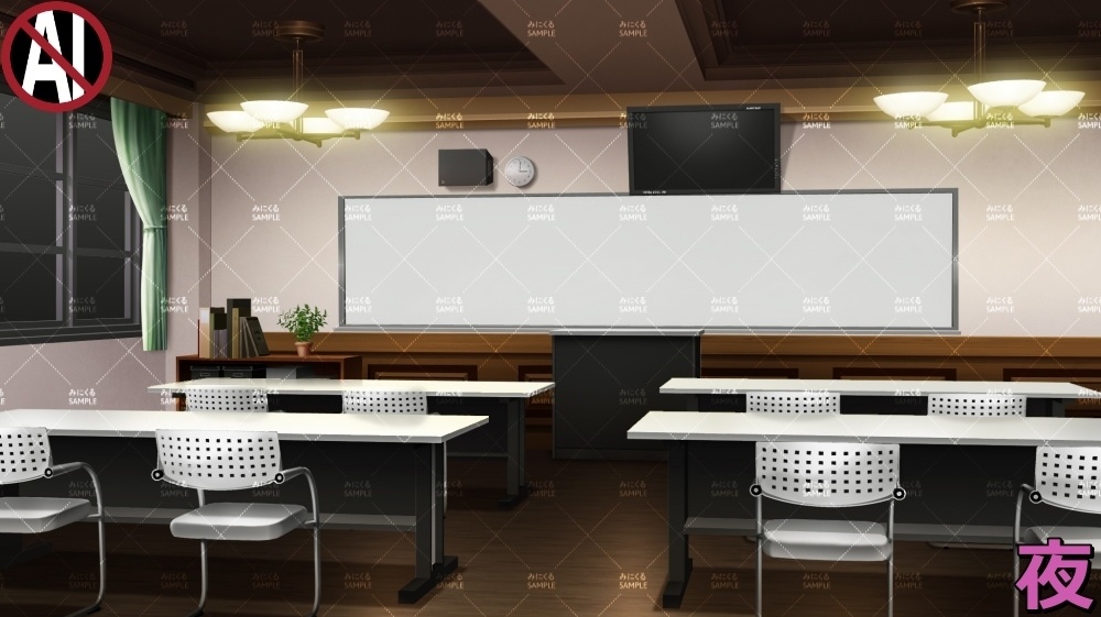 【背景素材】小会議室 (学園編part09-twschool003)