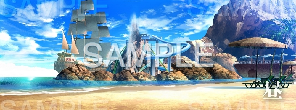【背景素材】テーマパーク/海賊船(レジャー・公共施設編part3-twamu005)