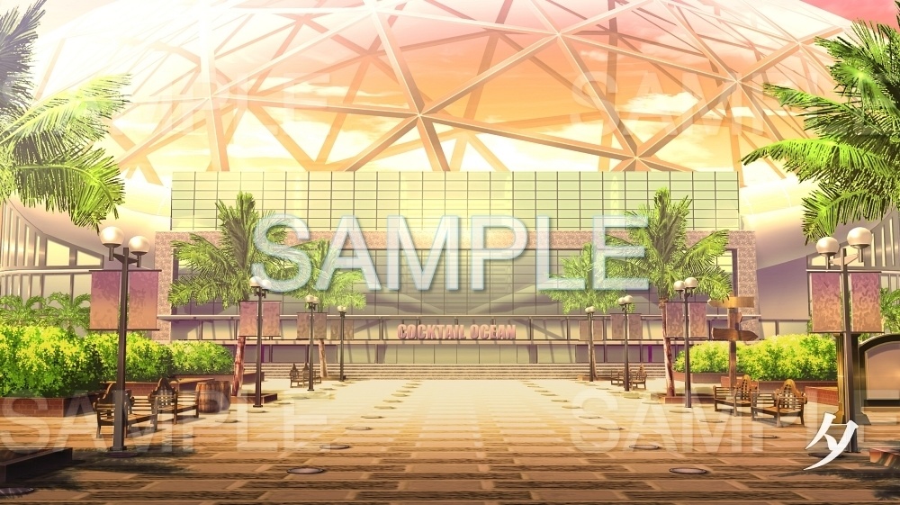 【背景素材】水族館外観(レジャー・公共施設編part3-twamu011)