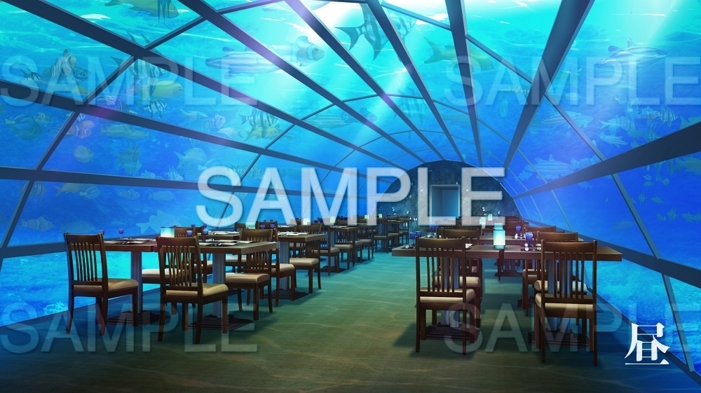【背景素材】水中レストラン(レジャー・公共施設編part3-twrestaurant004)