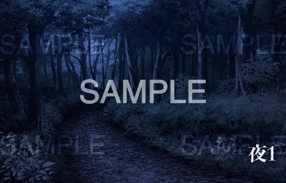 【背景素材】雑木林/山道(田舎編part1-inakabg02_h)