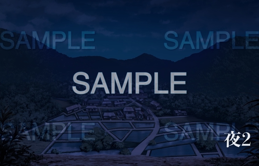 【背景素材】集落/田園俯瞰(田舎編part1-inakabg03_h)