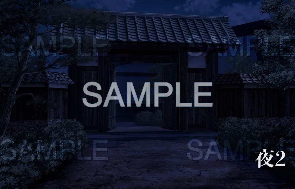 【背景素材】日本家屋/門扉(田舎編part1-inakabg05_h)