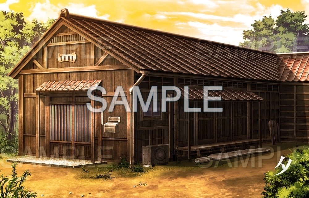 【背景素材】木造平屋/古民家(田舎編part1-inakabg09_h)