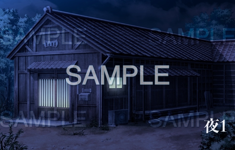 【背景素材】木造平屋/古民家(田舎編part1-inakabg09_h)