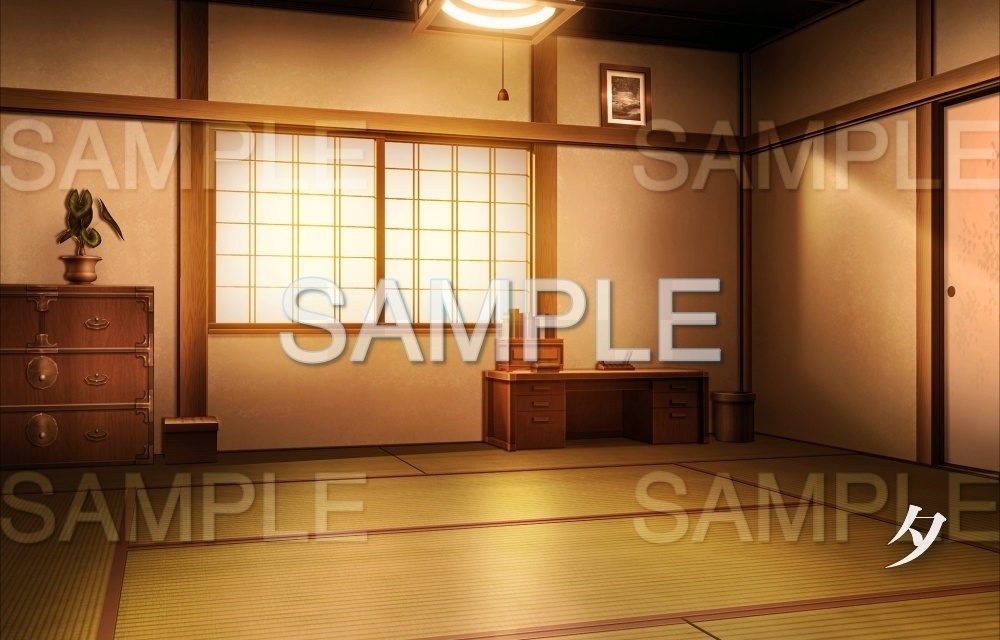 【背景素材】部屋/和室(田舎編part1-inakabg10_h)