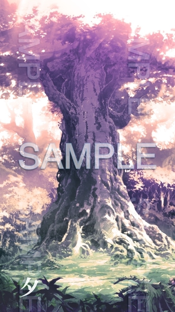 【背景素材】聖なる木(ダンジョン編part1-tree)