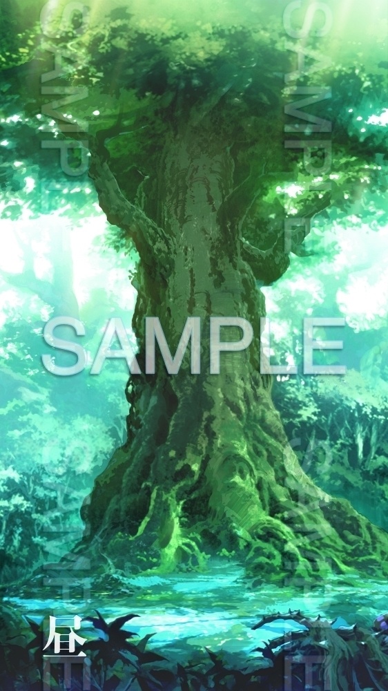 【背景素材】聖なる木(ダンジョン編part1-tree)