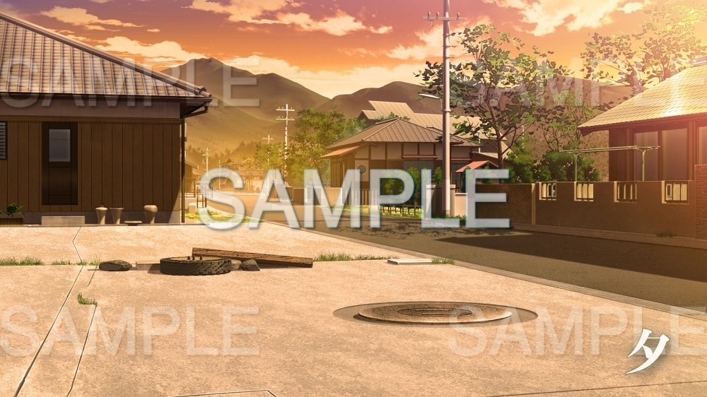 【背景素材】住宅街/民家(日常編part17-1803tanuki006)