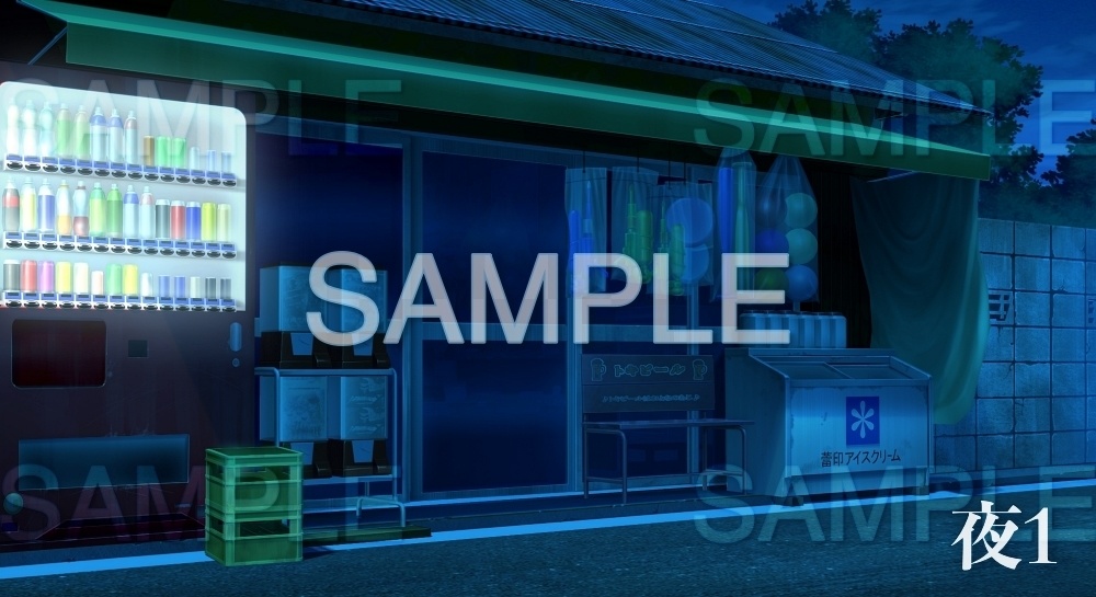 【背景素材】駄菓子屋(日常編part17-1803tanuki009)