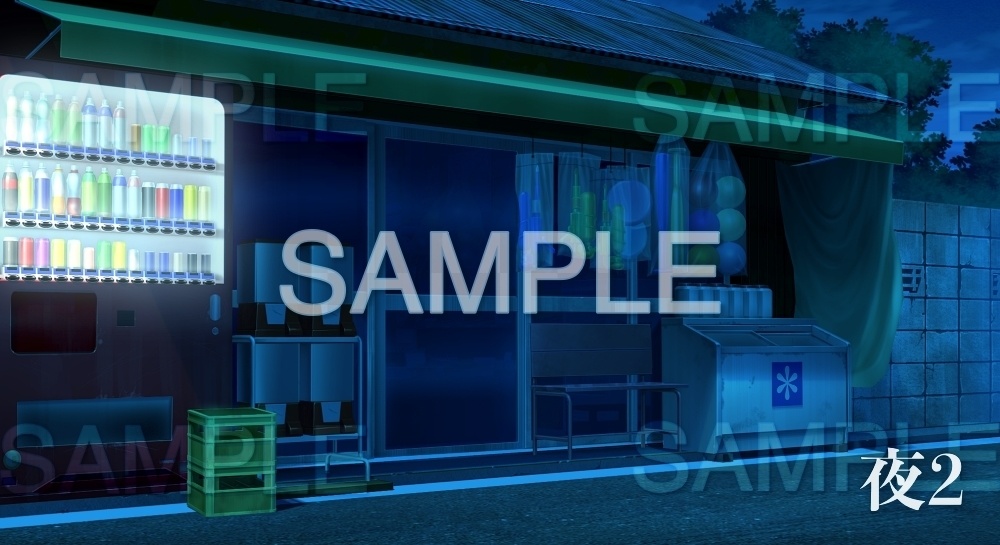 【背景素材】駄菓子屋 | 文字なし(日常編part17-1803tanuki009)