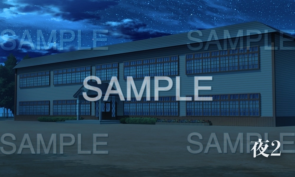 【背景素材】レトロな校舎(レトロ学園・寮編part01-Iris012)