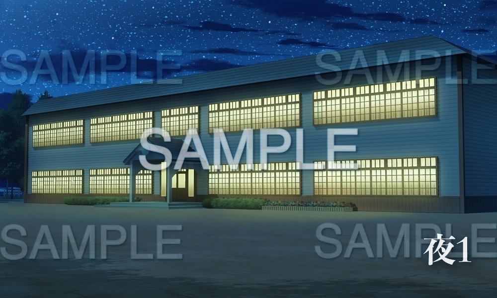 【背景素材】レトロな校舎(レトロ学園・寮編part01-Iris012)