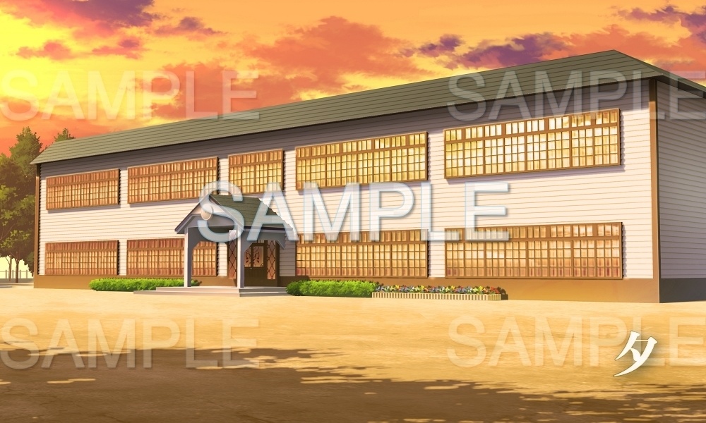 【背景素材】レトロな校舎(レトロ学園・寮編part01-Iris012)