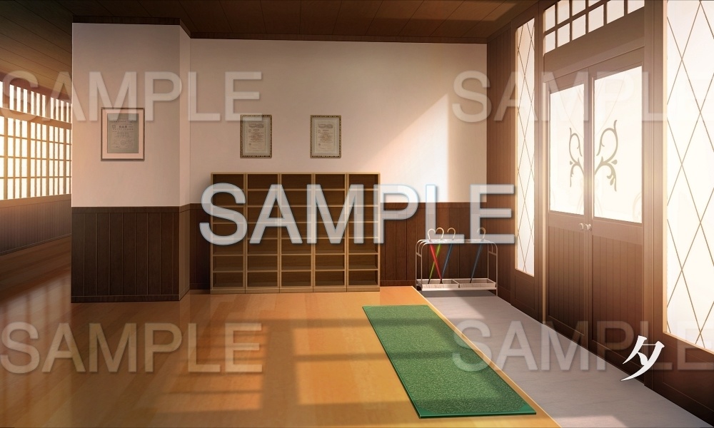 【背景素材】下駄箱・玄関(レトロ学園・寮編part01-Iris013)