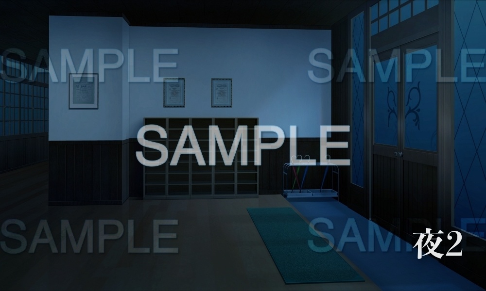 【背景素材】下駄箱・玄関(レトロ学園・寮編part01-Iris013)