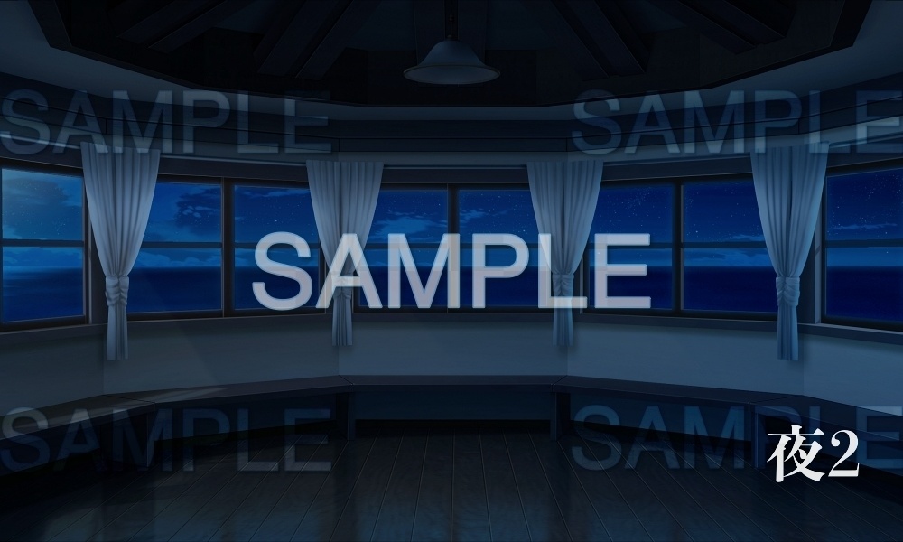 【背景素材】展望台(レトロ学園・寮編part01-Iris027)