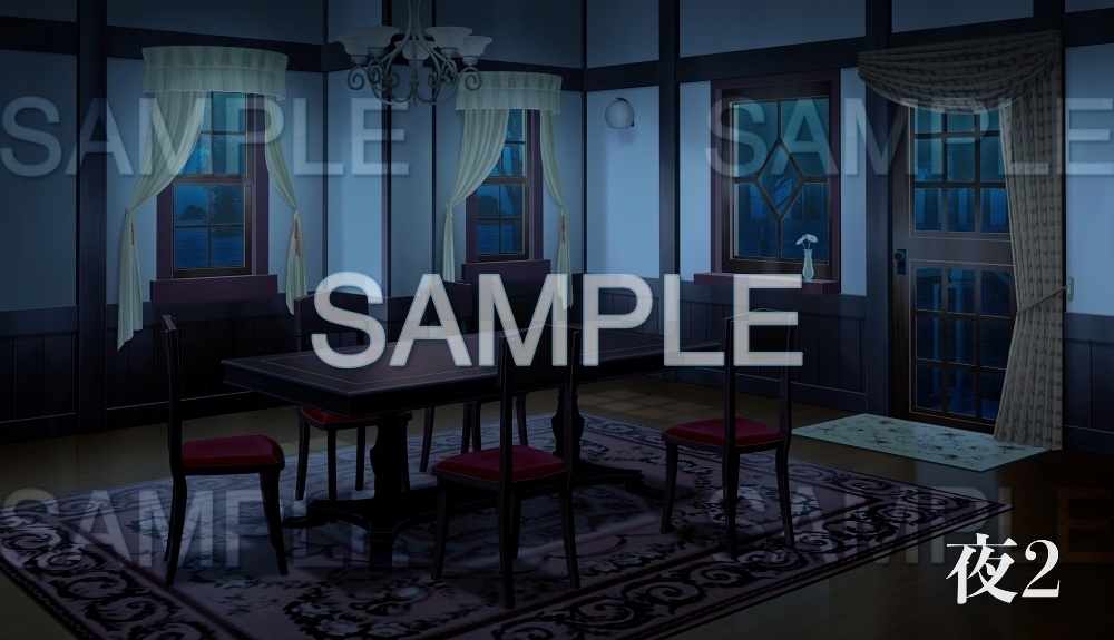 【背景素材】リビング(レトロ学園・寮編part01-Iris023)