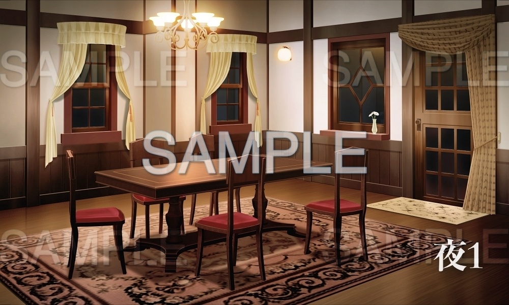 【背景素材】リビング(レトロ学園・寮編part01-Iris023)