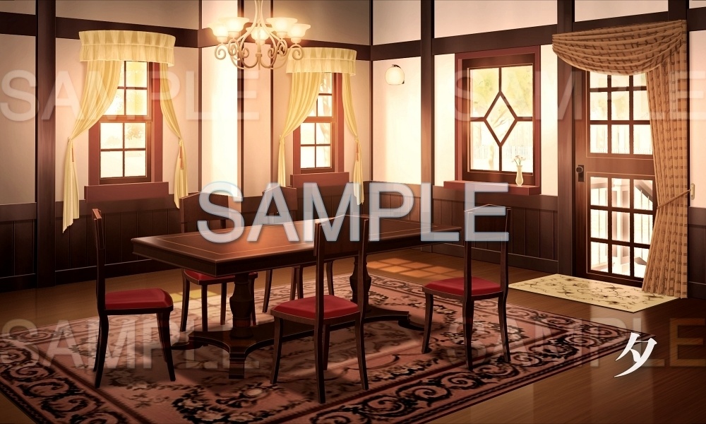 【背景素材】リビング(レトロ学園・寮編part01-Iris023)