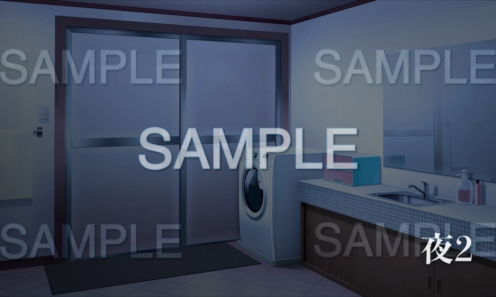 【背景素材】洗面所(日常編part15-Iris026)