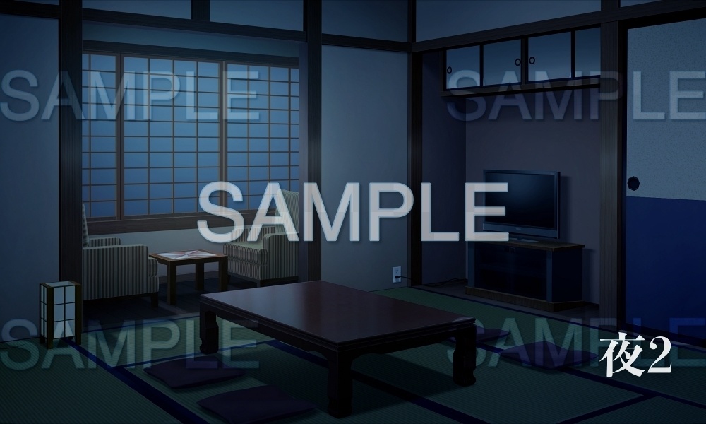 【背景素材】和室 旅館/宿(温泉街編part01-Iris033)