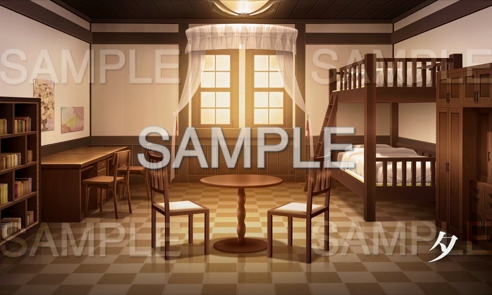 【背景素材】寮/相部屋(レトロ学園・寮編part01-Iris034)