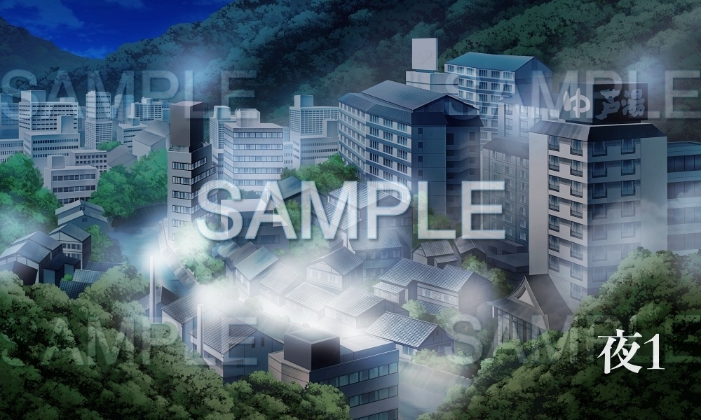 【背景素材】温泉街(温泉街編part01-Iris035)